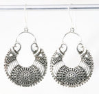 Traditionele bewerkte zilveren oorbellen afbeelding 1