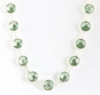 Zilveren collier met groene amethist afbeelding 1