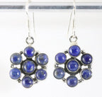 Zilveren oorbellen met lapis lazuli afbeelding 1