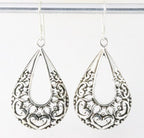 Opengewerkte zilveren oorbellen afbeelding 1