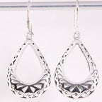 Opengewerkte zilveren oorbellen afbeelding 1