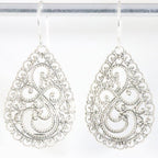 Traditionele zilveren filigrein oorbellen afbeelding 1