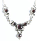 Zilveren ketting met granaat afbeelding 1