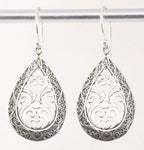 Traditionele opengewerkte zilveren oorbellen afbeelding 1