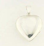 Gehamerd hartvormig zilveren medaillon afbeelding 3