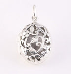 Ovaal opengewerkt zilveren medaillon afbeelding 1