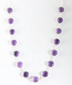 Zilveren collier met amethist afbeelding 1