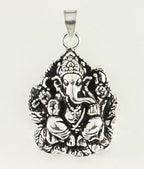 Zilveren Ganesha hanger afbeelding 1