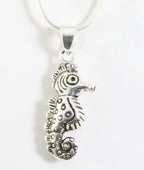 Zilveren zeepaardje aan ketting afbeelding 1