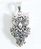 Zilveren uil hanger afbeelding 1