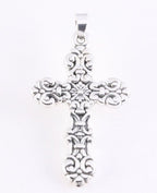 Fijn bewerkte zilveren kruishanger afbeelding 1