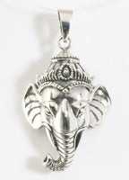 Grote zilveren Ganesha hanger afbeelding 1