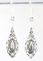 Fijne opengewerkte zilveren oorbellen afbeelding 1