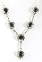 Zilveren ketting met onyx afbeelding 1