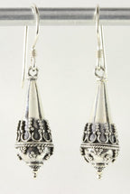 Fijne bewerkte zilveren pegeloorbellen afbeelding 1