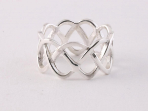 22240 Opengewerkte zilveren ring