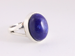 22701 Zilveren ring met lapis lazuli