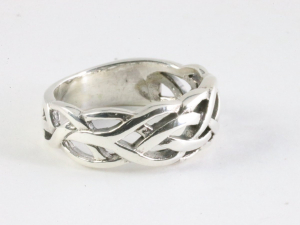 25355 Opengewerkte zilveren ring
