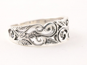 24124 Fijne opengewerkte zilveren ring