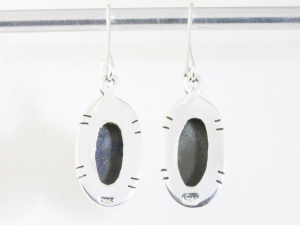54467 Zilveren oorbellen met lapis lazuli