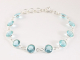 32271 Fijne zilveren armband met blauwe topaas