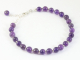 32442 Armband van amethist en zilveren kralen