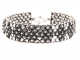 32002 Brede fijn bewerkte zilveren armband - polsomtrek 17 cm.