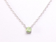 10488 Fijne zilveren anker ketting met peridoot