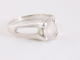 22453 Fijne zilveren ring met rozenkwarts