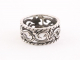 23197 Opengewerkte zilveren ring