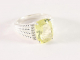 20959 Opengewerkte zilveren ring met lemonkwarts