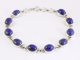 30858 Zilveren schakelarmband met lapis lazuli