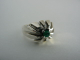 20120 Zilveren ring met smaragd
