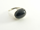 20415 Zilveren ring met grote onyx  