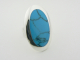 20539 Grote ovale zilveren ring met blauwe turkoois
