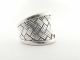20607 Gevlochten zilveren ring