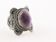 20663 Bewerkte zilveren ring met purpuriet