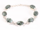 31788 Zilveren armband met grote serafiniet stenen