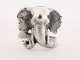 21368 Grote zilveren olifant ring