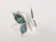 22372 Zilveren vlinder ring met abalone schelp