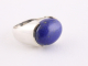 22381 Zilveren ring met lapis lazuli