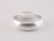 22443 Gematteerde gladde zilveren ring