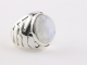22517 Opengewerkte zilveren ring met regenboog maansteen