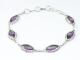 32346 Bewerkte zilveren armband met amethist