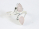 25482 Fijne zilveren ring met rozenkwarts