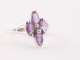 22834 Fijne zilveren ring met amethist