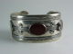 30123 Zilveren armband met cornalijn uit Turkmenistan