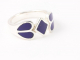 21901 Zilveren ring met lapis lazuli