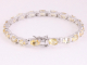 31579 Zilveren tennisarmband met citrien