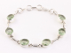 31921 Zilveren armband met groene amethist